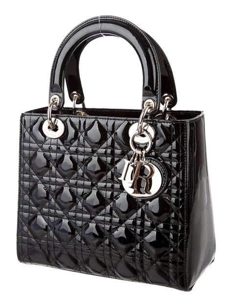 black dior lady bag|medium lady dior bag price.